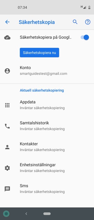Välj Konto