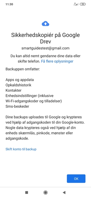 Vælg OK
