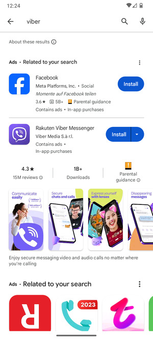 Select the app