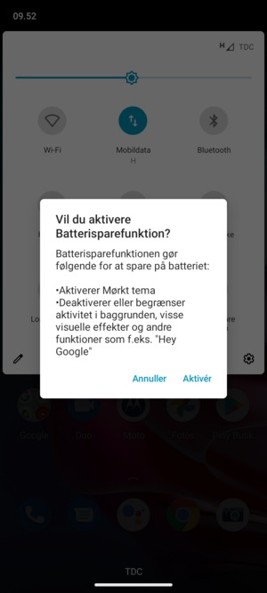 Vælg Aktivér