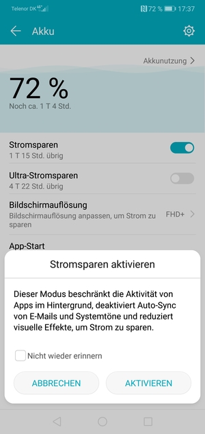 Wählen Sie AKTIVIEREN