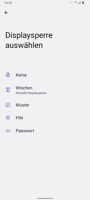 Wählen Sie Muster