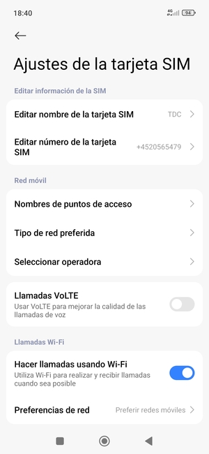 Seleccione Nombres de puntos de acceso