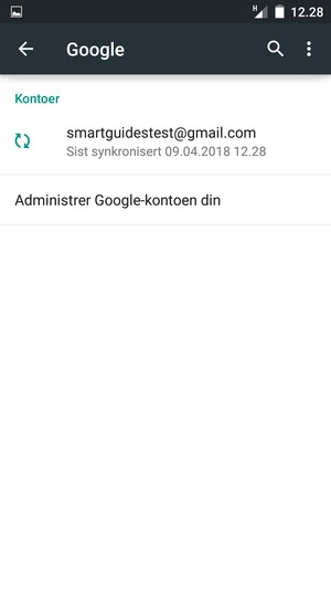Velg kontoen din