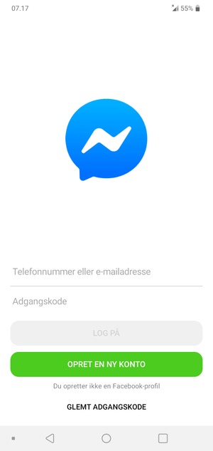 Din app er klar til brug