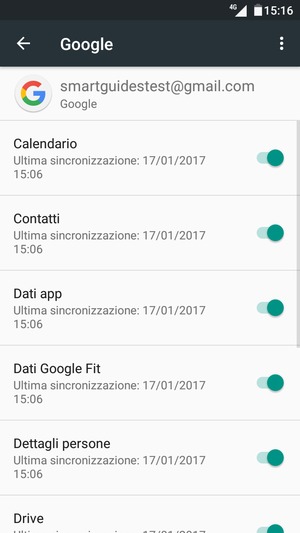 Seleziona il tasto Menu