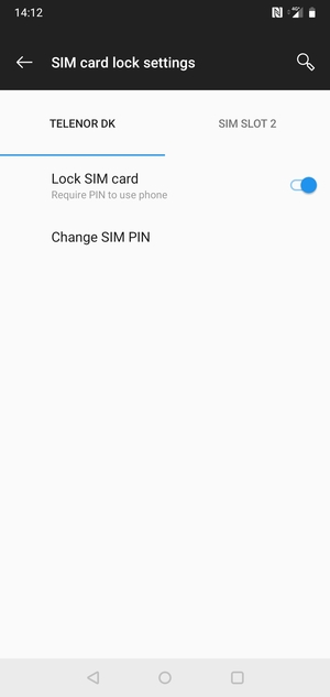 Select Public and Change SIM PIN