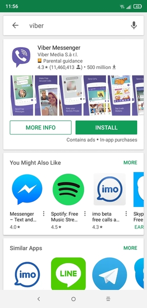 Select the app