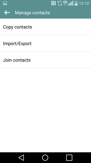 Select Import/Export