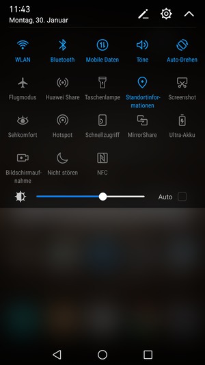Schalten Sie WLAN und Bluetooth aus