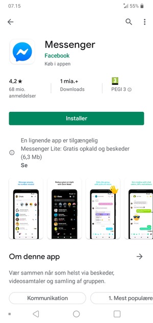 Vælg Installer