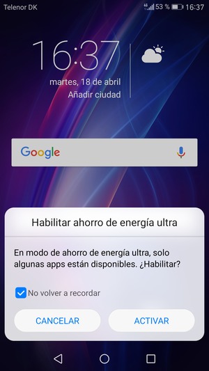 Seleccione ACTIVAR