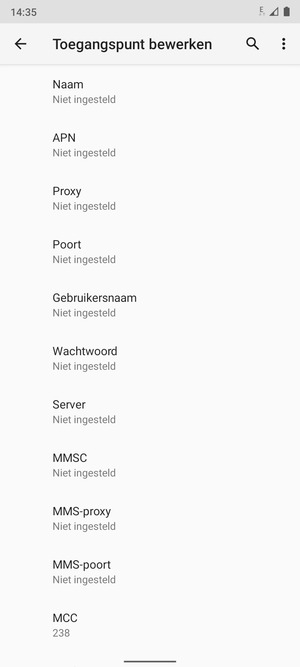 Voer mms-gegevens in