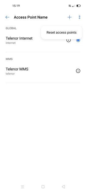 Select Reset access points