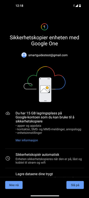 Velg Slå på