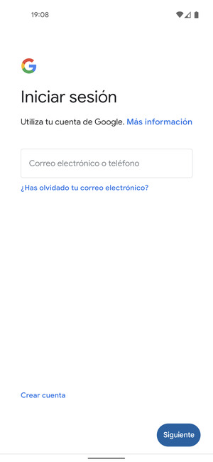 Introduzca su dirección de correo electrónico y seleccione Siguiente