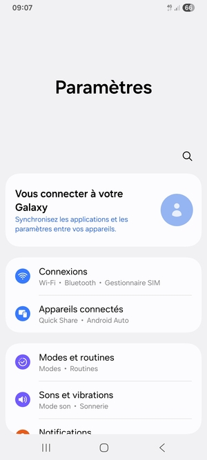 Sélectionnez Connexions