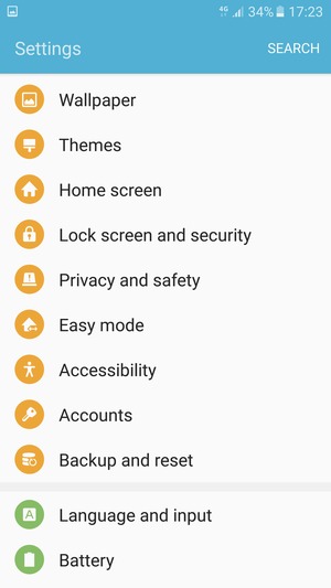 Scroll to and select Lock screen and security