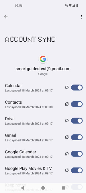 Select the Menu button