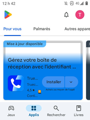Sélectionnez Rechercher