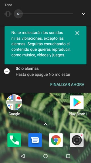 Presione una vez más para modo silencio