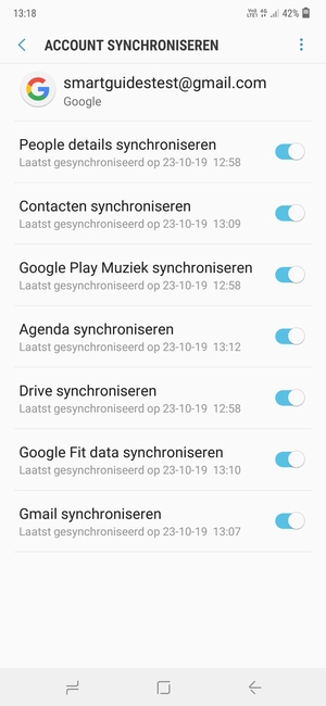 Selecteer de Menu-knop