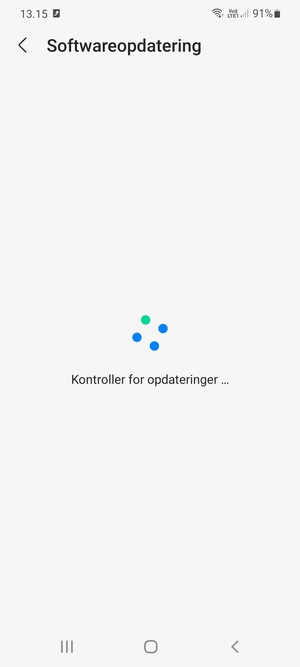 Afvent at søgningen er afsluttet