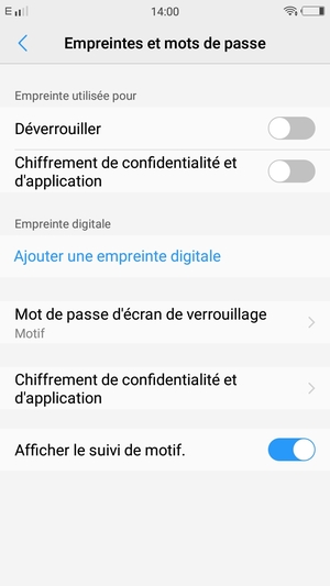 Votre téléphone est maintenant sécurisé par un écran de verrouillage