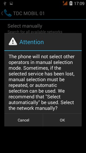 Select OK
