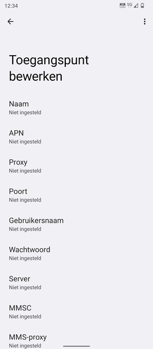 Voer mms-gegevens in