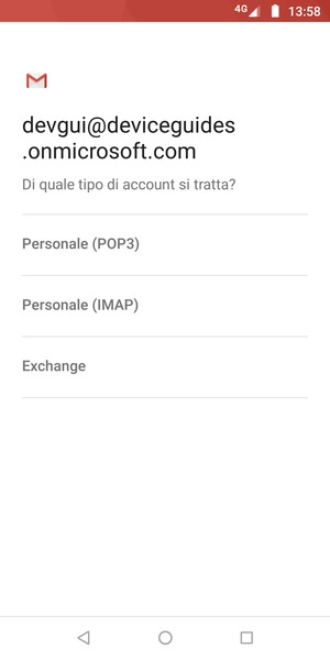 Seleziona Exchange