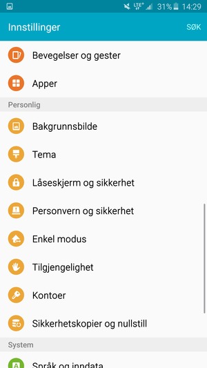 Velg Kontoer