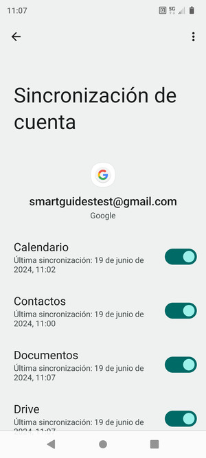 Asegúrese de haber seleccionado Contactos