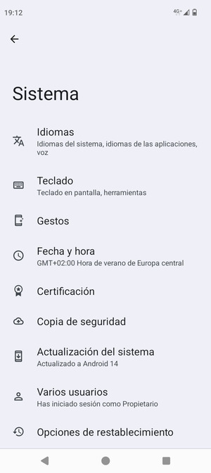 Seleccione Copia de seguridad