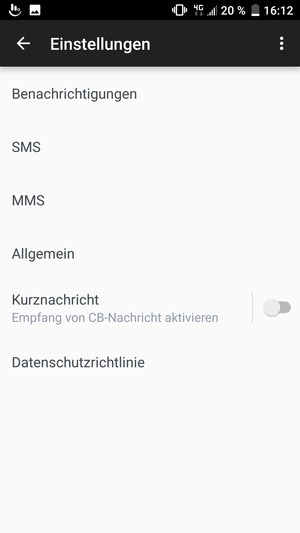 Wählen Sie SMS