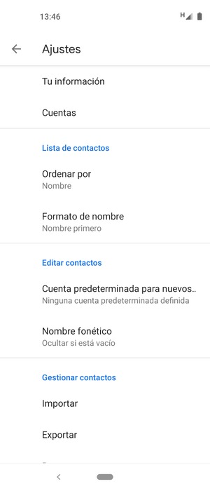 Desplácese y seleccione Importar