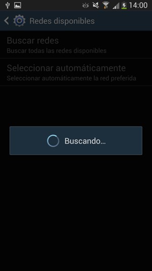 Espere a que la búsqueda termine