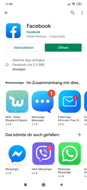 Wählen Sie Öffnen