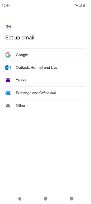 Select Outlook, Hotmail and Live