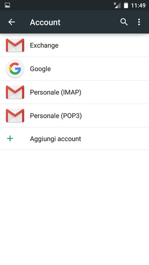 Seleziona Google