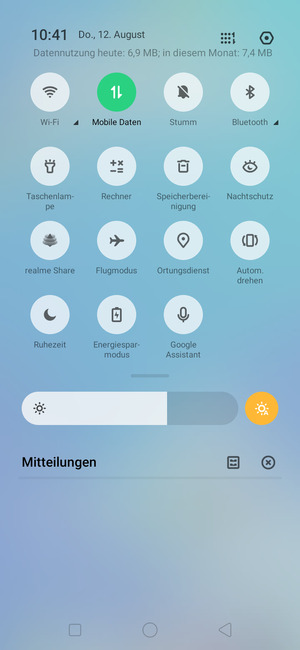 Schalten Sie Energieparmodus ein