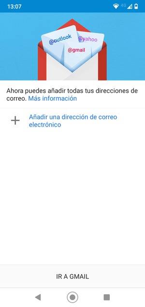 Seleccione Añadir una dirección de correo electrónico