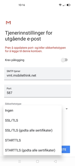 Velg Ingen