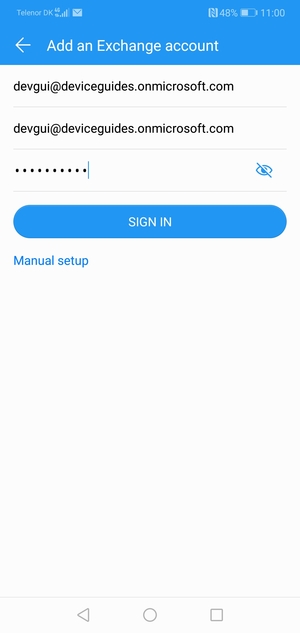 Enter your Email address, Username and Password. Select SIGN IN