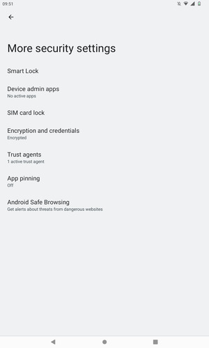 Select SIM card lock