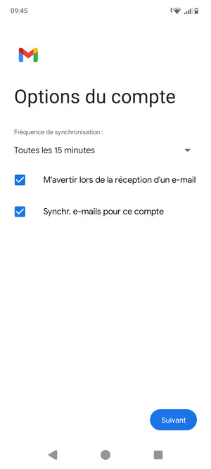 Sélectionnez Suivant