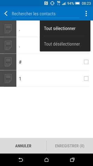 Sélectionnez Tout sélectionner