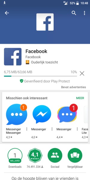 Wacht tot het installatieproces beëindigd is