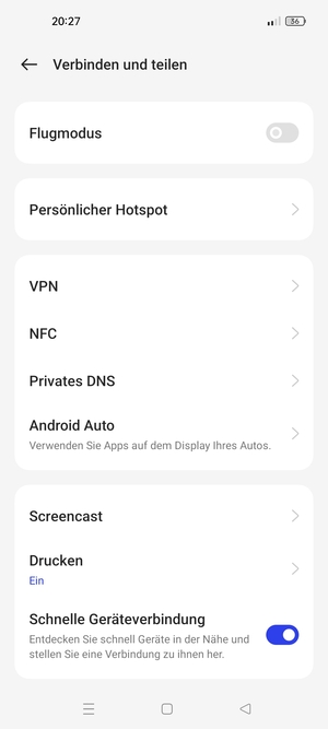 Wählen Sie Persönlicher Hotspot