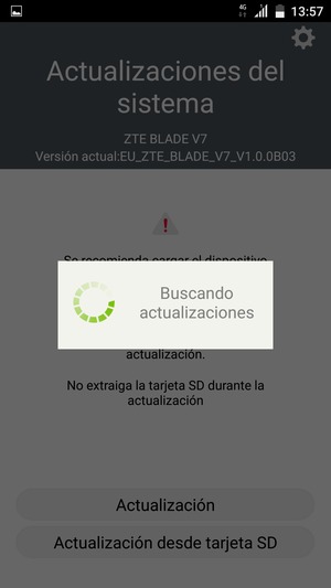 Espere a que la búsqueda termine